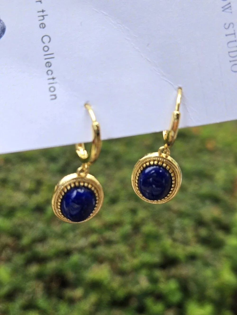 Lapis Lazuli Drop Earrings